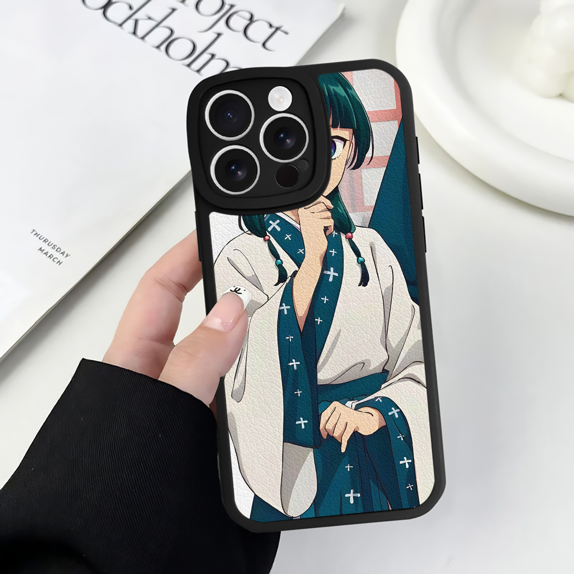 薬屋のひとりごと The Apothecary Diaries 【iPhone 16シリーズ対応】シリコンスマホケース（レザー調） 材質：シリコン